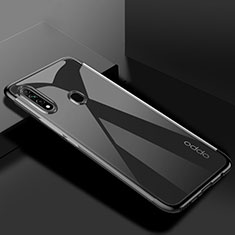 Ultra-thin Transparent TPU Soft Case Cover H01 for Oppo A31 Black
