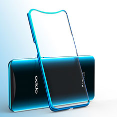 Ultra-thin Transparent TPU Soft Case Cover H01 for Oppo Find X Super Flash Edition Blue