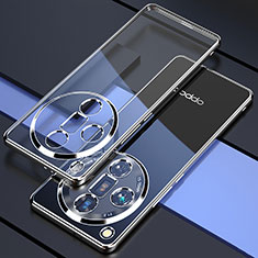 Ultra-thin Transparent TPU Soft Case Cover H01 for Oppo Find X7 Ultra 5G Silver