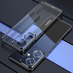 Ultra-thin Transparent TPU Soft Case Cover H01 for Oppo K11 5G Black