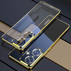 Ultra-thin Transparent TPU Soft Case Cover H01 for Oppo K11 5G Gold