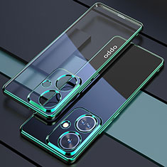 Ultra-thin Transparent TPU Soft Case Cover H01 for Oppo K11 5G Green
