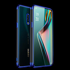 Ultra-thin Transparent TPU Soft Case Cover H01 for Oppo K3 Blue