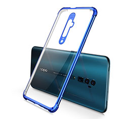 Ultra-thin Transparent TPU Soft Case Cover H01 for Oppo Reno 10X Zoom Blue