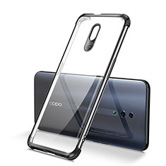 Ultra-thin Transparent TPU Soft Case Cover H01 for Oppo Reno Black