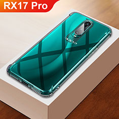Ultra-thin Transparent TPU Soft Case Cover H01 for Oppo RX17 Pro Silver