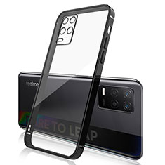 Ultra-thin Transparent TPU Soft Case Cover H01 for Realme 8 5G Black