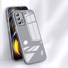 Ultra-thin Transparent TPU Soft Case Cover H01 for Realme GT 5G Gray