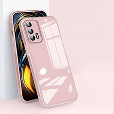 Ultra-thin Transparent TPU Soft Case Cover H01 for Realme GT 5G Pink