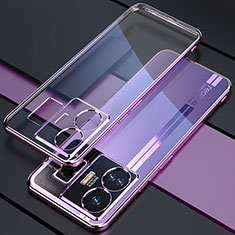 Ultra-thin Transparent TPU Soft Case Cover H01 for Realme GT Neo5 240W 5G Purple