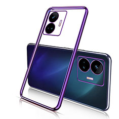 Ultra-thin Transparent TPU Soft Case Cover H01 for Realme GT Neo5 SE 5G Purple