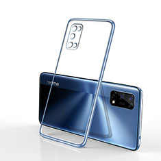 Ultra-thin Transparent TPU Soft Case Cover H01 for Realme Narzo 30 Pro 5G Blue