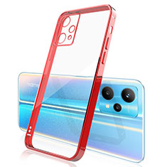 Ultra-thin Transparent TPU Soft Case Cover H01 for Realme Q5 5G Red