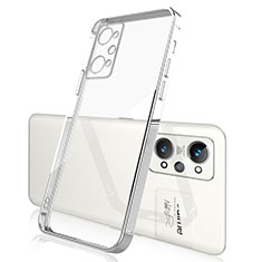 Ultra-thin Transparent TPU Soft Case Cover H01 for Realme Q5 Pro 5G Silver