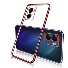 Ultra-thin Transparent TPU Soft Case Cover H01 for Realme Q5i 5G Red