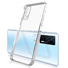 Ultra-thin Transparent TPU Soft Case Cover H01 for Vivo iQOO Neo5 5G Silver