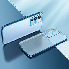 Ultra-thin Transparent TPU Soft Case Cover H01 for Vivo V23 Pro 5G Blue