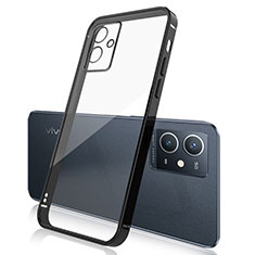 Ultra-thin Transparent TPU Soft Case Cover H01 for Vivo Y30 5G Black