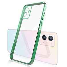 Ultra-thin Transparent TPU Soft Case Cover H01 for Vivo Y55s 5G Green
