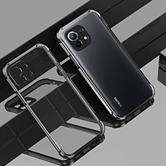 Ultra-thin Transparent TPU Soft Case Cover H01 for Xiaomi Mi 11 Lite 5G NE Black