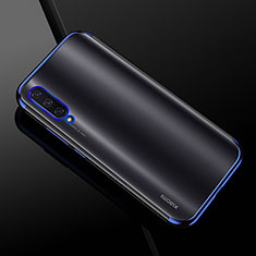 Ultra-thin Transparent TPU Soft Case Cover H01 for Xiaomi Mi A3 Blue