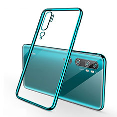 Ultra-thin Transparent TPU Soft Case Cover H01 for Xiaomi Mi Note 10 Pro Green
