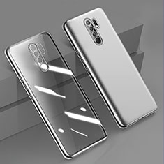 Ultra-thin Transparent TPU Soft Case Cover H01 for Xiaomi Poco M2 Silver