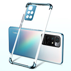 Ultra-thin Transparent TPU Soft Case Cover H01 for Xiaomi Redmi 10 4G Blue