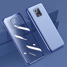 Ultra-thin Transparent TPU Soft Case Cover H01 for Xiaomi Redmi 10X 5G Blue