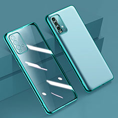 Ultra-thin Transparent TPU Soft Case Cover H01 for Xiaomi Redmi 9 Power Green