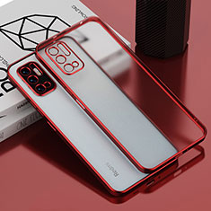 Ultra-thin Transparent TPU Soft Case Cover H01 for Xiaomi Redmi Note 10T 5G Red