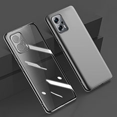 Ultra-thin Transparent TPU Soft Case Cover H01 for Xiaomi Redmi Note 12T Pro 5G Black