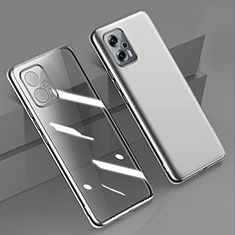 Ultra-thin Transparent TPU Soft Case Cover H01 for Xiaomi Redmi Note 12T Pro 5G Silver