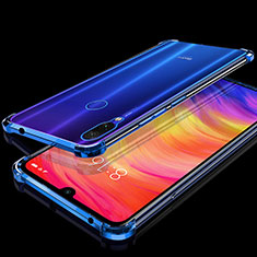 Ultra-thin Transparent TPU Soft Case Cover H01 for Xiaomi Redmi Note 7 Pro Blue