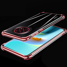 Ultra-thin Transparent TPU Soft Case Cover H02 for Huawei Enjoy 20 Plus 5G Rose Gold