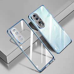 Ultra-thin Transparent TPU Soft Case Cover H02 for Huawei Honor 80 Pro 5G Blue