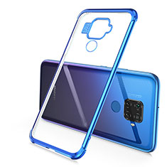 Ultra-thin Transparent TPU Soft Case Cover H02 for Huawei Nova 5i Pro Blue