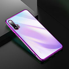 Ultra-thin Transparent TPU Soft Case Cover H02 for Huawei Nova 6 Purple