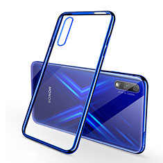 Ultra-thin Transparent TPU Soft Case Cover H02 for Huawei P Smart Z (2019) Blue