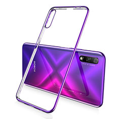 Ultra-thin Transparent TPU Soft Case Cover H02 for Huawei P Smart Z (2019) Purple