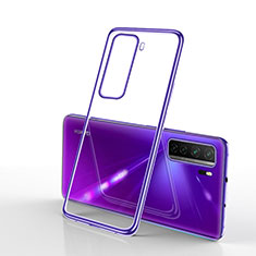 Ultra-thin Transparent TPU Soft Case Cover H02 for Huawei P40 Lite 5G Purple