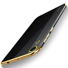 Ultra-thin Transparent TPU Soft Case Cover H02 for Huawei Y6 Prime (2019) Gold