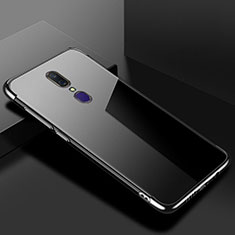 Ultra-thin Transparent TPU Soft Case Cover H02 for Oppo A9 Black