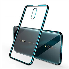 Ultra-thin Transparent TPU Soft Case Cover H02 for Oppo K3 Green