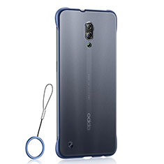 Ultra-thin Transparent TPU Soft Case Cover H02 for Oppo Reno Blue