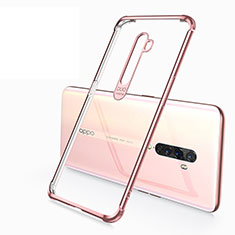 Ultra-thin Transparent TPU Soft Case Cover H02 for Oppo Reno2 Rose Gold