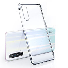 Ultra-thin Transparent TPU Soft Case Cover H02 for Oppo Reno3 Pro Silver