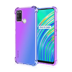 Ultra-thin Transparent TPU Soft Case Cover H02 for Realme C17 Purple