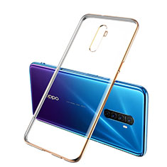 Ultra-thin Transparent TPU Soft Case Cover H02 for Realme X2 Pro Gold