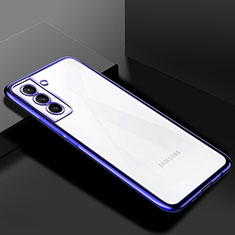 Ultra-thin Transparent TPU Soft Case Cover H02 for Samsung Galaxy S22 Plus 5G Blue